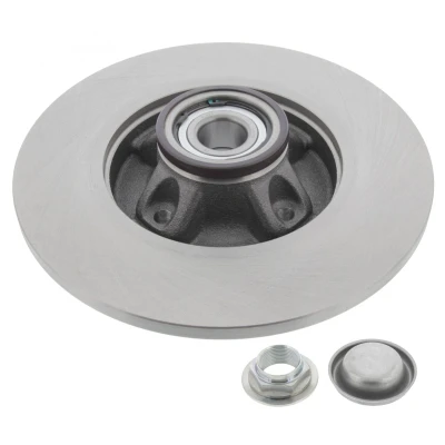 Imagen de MAPCO 15340 Disco de freno Eje trasero 268 12 4 macizo con cojinete rueda, anillo sensor ABS CITROËN: C4 I Grand Picasso, Picasso 1