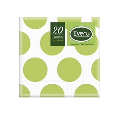 Imagen de Every e243 d100 Tissue Servilleta, Papel, Verde, 24 x 0.54 cm, 20 Unidad