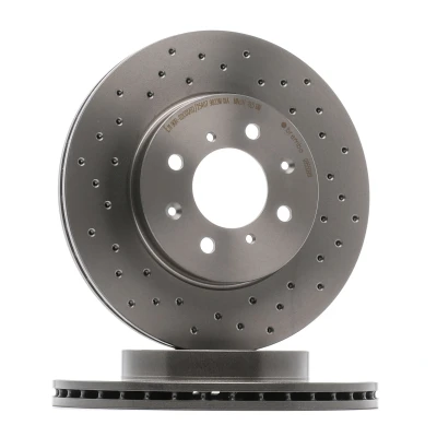 Imagen de BREMBO XTRA LINE 09.5509.1X Disco de freno 262 21 4 perforado/ventil. int. revestido con tornillos HONDA: Civic 6 Hatchback, V Hatchback