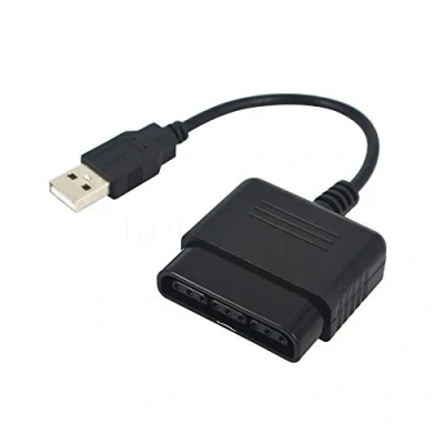 Imagen de WANGCL Cable convertidor de controlador juegos USB 2.0 para PS2 a adaptador compatible con Sony PS1