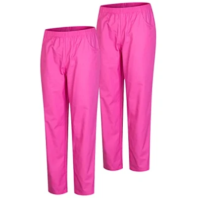 Imagen de MISEMIYA Pack 2 pcs PANTALÓN Sanitario Unisex Uniforme Uniformes MEDICOS DE Trabajo Ref.8312 * M, Fucsia 21