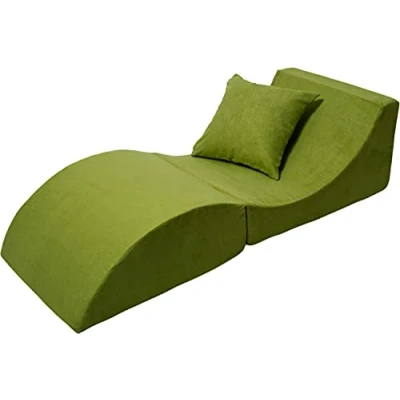 Imagen de Velinda Sofá Plegable, cómodo, Relajante, 3 en 1, Puff, Mesa
