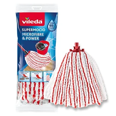 Imagen de Vileda 142405 142585 SuperMocio Bow reemplazo de microfibra con innovadora estructura 3D