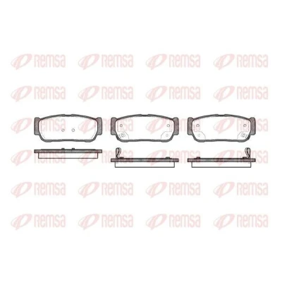Imagen de REMSA 1063.02 Juego de pastillas freno Eje trasero con contacto avisador desgaste lámina adhesiva accesorios SSANGYONG: Rodius I, Kyron