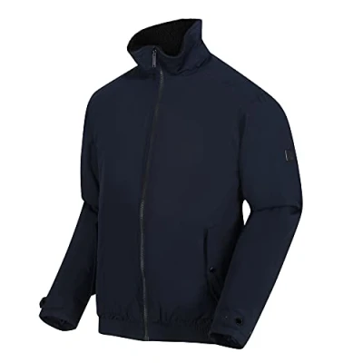 Imagen de Regatta Rayan Chaqueta Impermeable y Transpirable, con Capucha Oculta, Costuras Selladas Forro de poliéster Aislamiento Jackets Waterproof Insulated, Hombre, Navy, XL