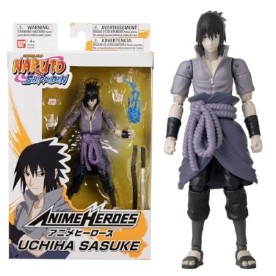 Imagen de BANDAI Naruto Shippuden Anime Heroes Figura de Acción Sasuke Uchiha 15cm 36902 Multicolor Figuras articuladas ¡Hazte con Tus héroes Favoritos del Mundo Naruto!