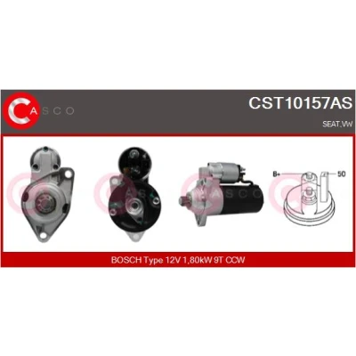 Imagen de CASCO CST10157AS Motor de arranque 12V 1,80kW 9 CPS0005 66mm VOLKSWAGEN: Polo III Hatchback, Lupo / 3L, SEAT: Inca, Arosa