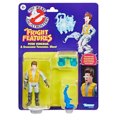 Imagen de Ghostbusters Kenner Classics The Real Peter Venkman &amp; Gruesome Twosome Ghost Toys, figura de acción retro, juguetes para niños a partir 4 años