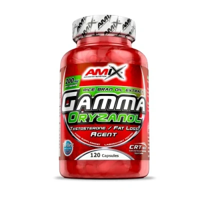 Imagen de AMIX Suplemento Deportivo Gamma Oryzanol en 120 Cápsulas Ayuda al Incremento de la Testosterona Contribuye a Aumentar Fuerza y Masa Muscular Alimenticio