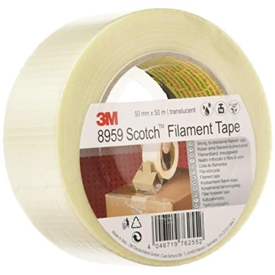 Imagen de Scotch 7000062459 Cinta de Filamentos Bidireccionales, 50 mm X m, 1 unidad
