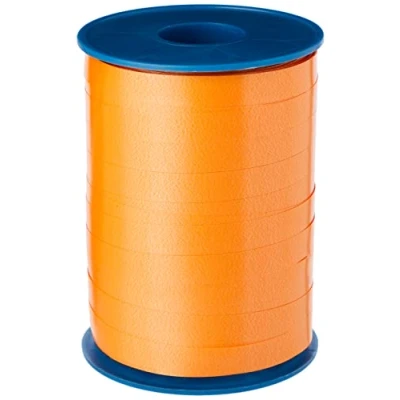 Imagen de C.E. PATTBERG cinta regalo color naranja, 250 m de embalar para rizar, 10 mm ancho manualidades, decoración y envolver regalos cualquier ocasión