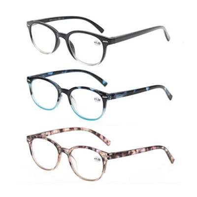 Imagen de Un Pack de 3 Gafas Lectura 1.25/Gafas para Presbicia Mujeres,Buena Vision Ligeras Comodas,Vista Cerca/Vista Cansada,Colores Negro Rojo Azul