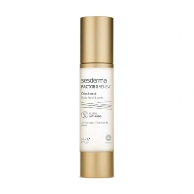 Imagen de Sesderma Factor G Renew Mentón y Cuello 7 Factores de Crecimiento Síntesis Colágeno Antienvejecimiento Lucha contra las arrugas Rejuvenecimiento 50 ml