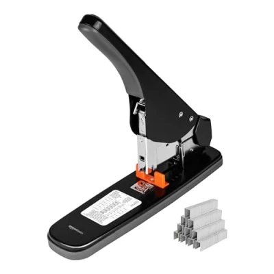 Imagen de Amazon Basics Grapadora potente sin esfuerzo, 210 hojas, Negro