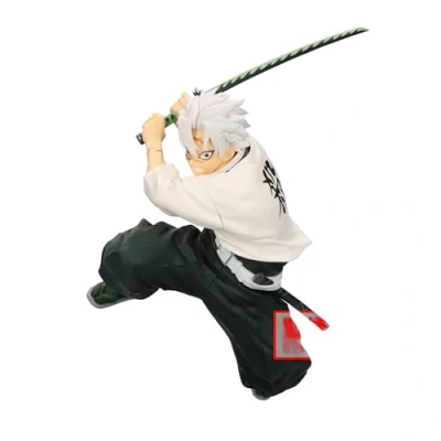 Imagen de Banpresto BP89361P Figura de Accion Sanemi Shinazugawa Demon Slayer: Kimetsu No Yaiba, Vibration Stars, 14 cm, Multicolor