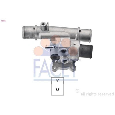 Imagen de FACET 7.8116 Termostato, refrigerante 88 Made in Italy OE Equivalent con junta, conexión roscada para sensor de temperatura FIAT: Marea Berlina