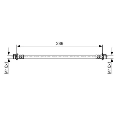 Imagen de BOSCH 1 987 481 A59 Latiguillos de Freno 289 M10x1