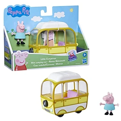 Imagen de Peppa Pig Peppa&#039;s Adventures Little Campervan, con Figura 7.5 cm, Inspirada en el Programa de televisión, para Edades 3 años adelante, Multicolor, F37635X0