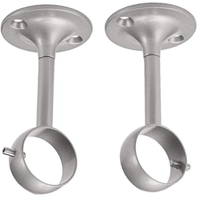 Imagen de Amazon Basics Set de 2 Soportes Ajustables Techo, 1 Paquete, Níquel