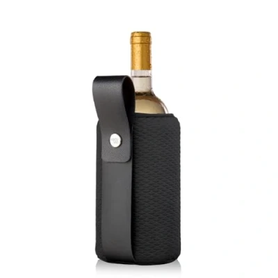 Imagen de Vacu Vin Wine Cooler with handle Flexible Sleeve Artico Black