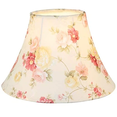 Imagen de Eastlion 14&quot;E27/E14 Screw Tela Pantalla de Lámpara Pie Mesa y Noche,17x36x23cm Rosa Rose