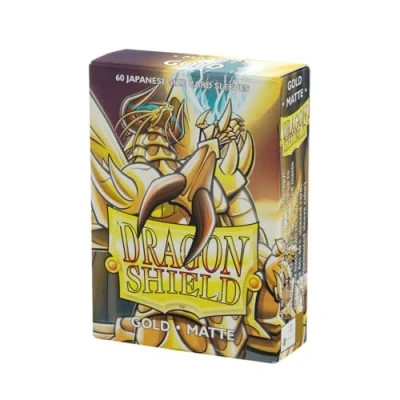Imagen de Dragon Shield Matte Japanese Size Sleeves 60Pk Gold