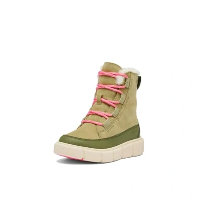 Imagen de Sorel Explorer 3 Lace Wp, Botas de moda Unisex niños, Savory Bleached Ceramic Niños Pequeños, 29 EU