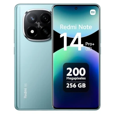 Imagen de Xiaomi Redmi Note 14 Pro+ 5G Smartphone de 8+256GB, Pantalla 6.67&quot; AMOLED FHD+ 120Hz, Snapdragon 7s Gen 3, cámara 200MP, HyperCharge 120W, 5110 mAh, Cargador no Incluido, Azul (Versión ES)
