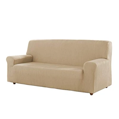Imagen de Estoralis Berta Funda Sofá de Diseño Moderno Tejido Elastico Maquillaje para 3 Plazas 170 a 220 cm. Protector Adaptable Todo Tipo sofás