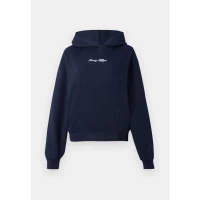 Imagen de Tommy Hilfiger Classic Script Hoodie Sudadera, Mujer, Talla: XS, Dark night navy