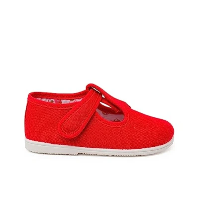 Imagen de Pisamonas Pepitos FINA Cierre Adherente Zapatos de bebé para niños, Talla: 20, Rojo