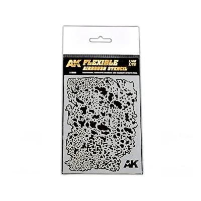 Imagen de AK Interactive Weathering Flexible Airbrush Stencil 1/48 y 1/72 Escala Tool
