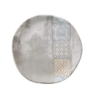 Imagen de H&amp;h set 12 piatti frutta malaga in stoneware decorato cm 20