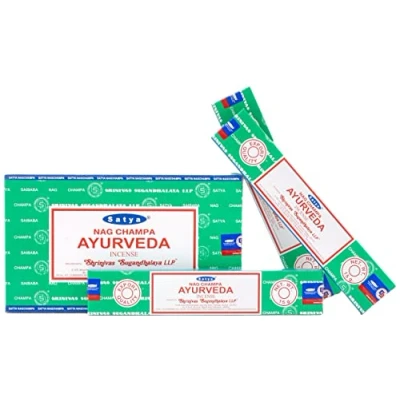 Imagen de Satya Nag Champa Ayurveda Varillas de incienso Agarbatti (12 unidades, 180 g)