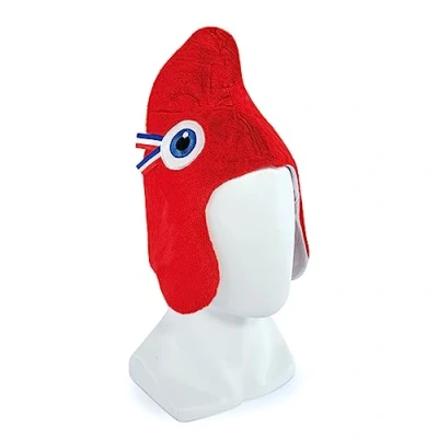 Imagen de Doudou et Compagnie Gorro Phryge Para mascotas oficial de los Juegos Olímpicos y Paralímpicos París 2024 Rojo Talla L adultos JO2432