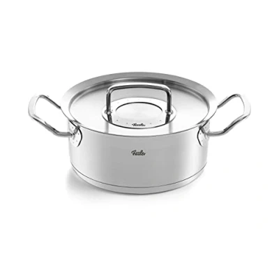 Imagen de Fissler Original Profi Collection Cacerola de 2,6 L y 20 cm diámetro, acero inoxidable, con tapa metal, inducción