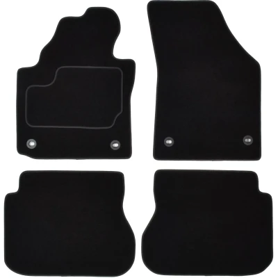 Imagen de MAMMOOTH A041 VW35 PRM 01 Juego de alfombrillas suelo textil delante y detrás 4 negro VOLKSWAGEN: Caddy 3
