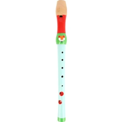 Imagen de Small Foot Flauta Infantil, diseño Apto para niños, Hecha de Madera Resistente y Adecuada Jugar, fomenta la Creatividad, Color Azul, Rojo, Verde (10722)