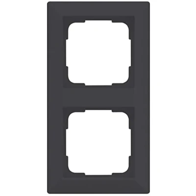 Imagen de OPUS® 55 Inform Marco embellecedor (2 compartimentos), color gris antracita brillante