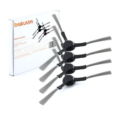 Imagen de BAKUUM Pack 4 cepillos, escobillas laterales, para Xiaomi E12 E10. repuestos y accesorios robot aspirador