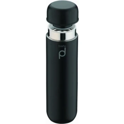 Imagen de Grunwerg Termo Frasco petaca, Acero Inoxidable, Negro, 300 ml