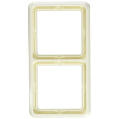 Imagen de JUNG CD582W Macro, Duroplástico, Resistente al Rayado, Brillante Blanco Marfil, Doble, 81 X 152mm