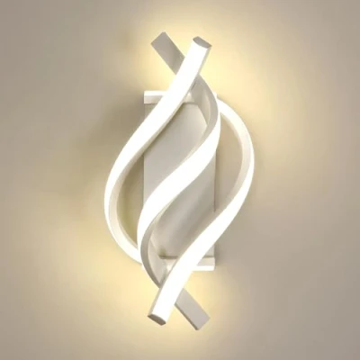 Imagen de Comely Lámpara Pared Interior, 22W 2500LM Lampara LED Moderno, Aplique de para Dormitorio Luz Neutra 4500K Salon Pasillo Escalera Comedor Estudio, Blanco