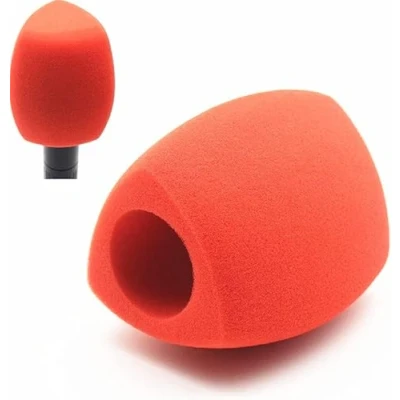 Imagen de cyclingcolors Filtro antipop microfono triángulo Micro Espuma antiviento, Rojo