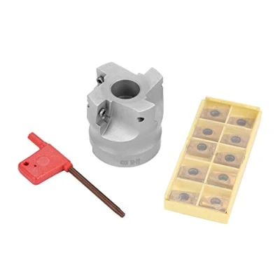Imagen de Jadeshay Fresa CNC BAP400R 50 22 4F+ 10 piezas Insertos Carburo Torno Metal Cortador APMT1604 con T15 Llave para Transformación de Acero Semisiderurgia