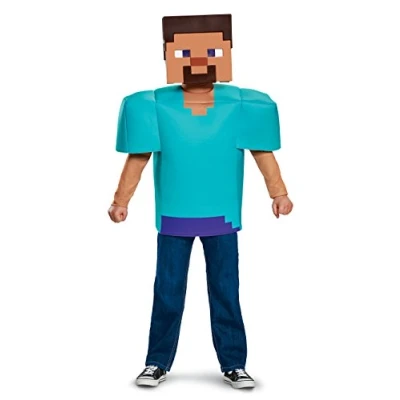 Imagen de DISGUISE DISK65639G disfraz clásico de Steve, Halloween para niños, unisex, azul, grande