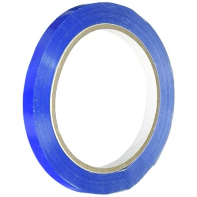 Imagen de LSM 221507 Cinta adhesiva para cuello (PVC, 9 mm x 66 m), color azul