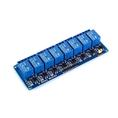 Imagen de Yizhet Módulos de Relés 8 Canales a 230V DC 5V Relay con Optoacoplador para Raspberry Pi Arduino PIC AVR MCU DSP ARM (8 Canales)