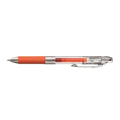 Imagen de Pentel EnerGel Pure BL77TLE FX Bolígrafo de tinta gel con mecanismo presión, 0,7 mm diámetro la bola = 0,35 trazo, recargable, 1 unidad, color naranja