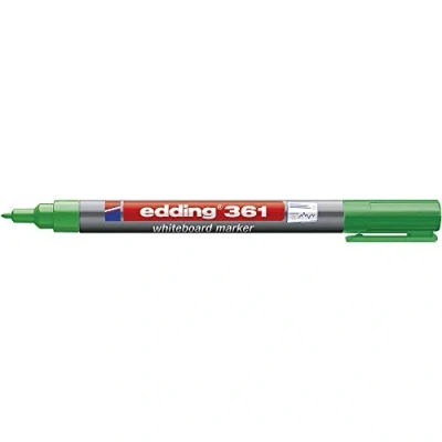 Imagen de edding 361 marcador para pizarras blancas verde 1 rotulador punta redonda mm pizarra blanca, borrado en seco flipchart, tablón de notas recargable